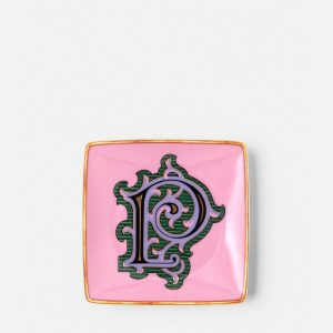 Versace Alphabet P Square Plate 12 cm