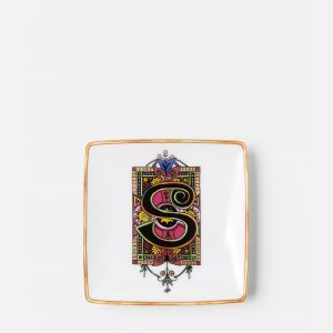 Versace Alphabet S Square Plate 12 cm