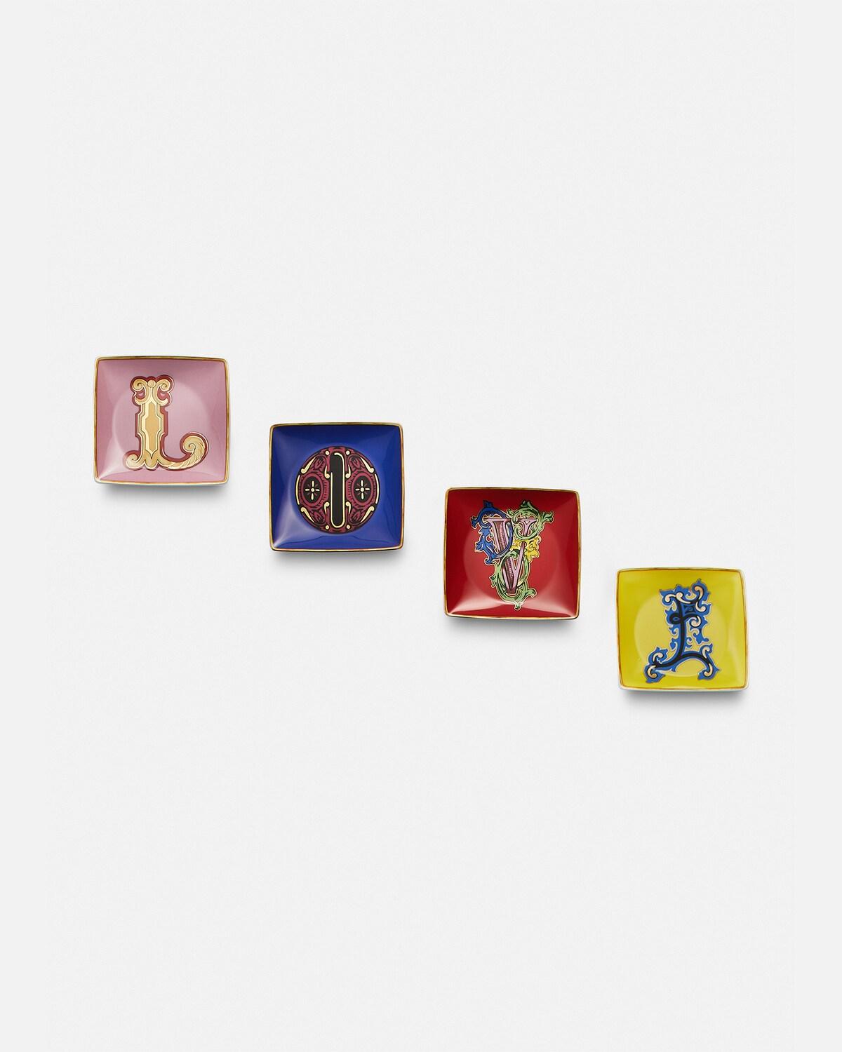 Versace Alphabet V Square Plate 12 cm - Image 2