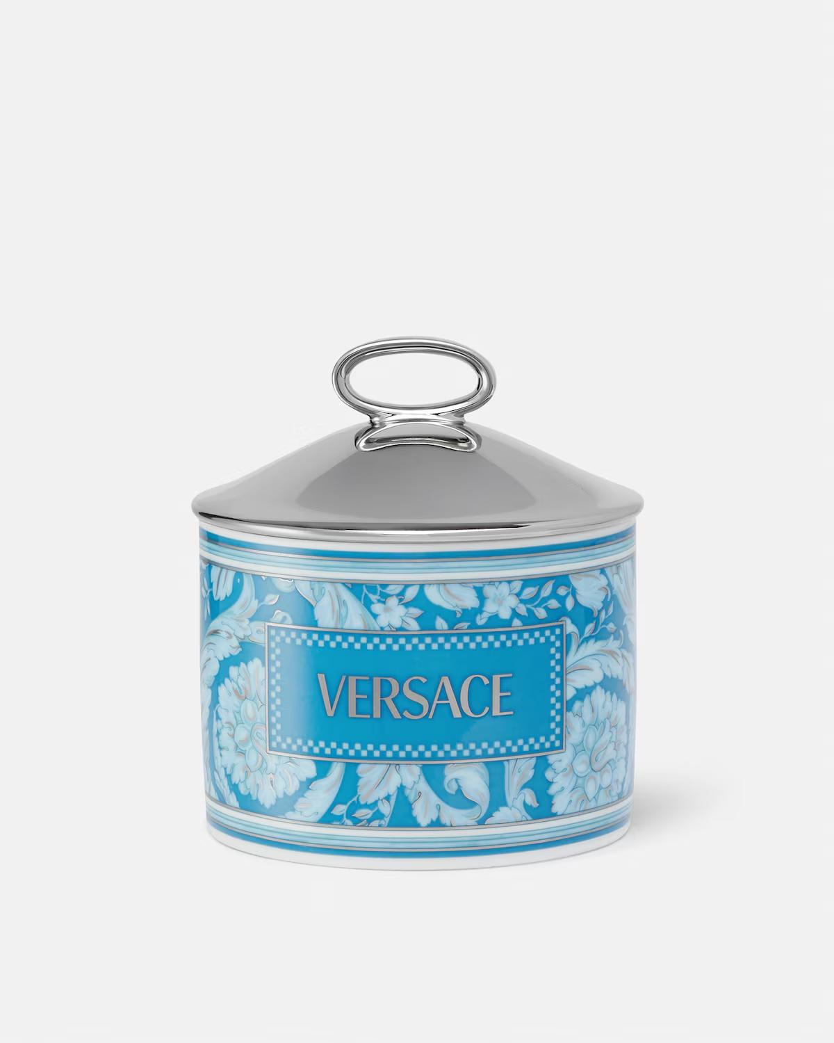 Barocco Teal Small Scented Candle - Image 3