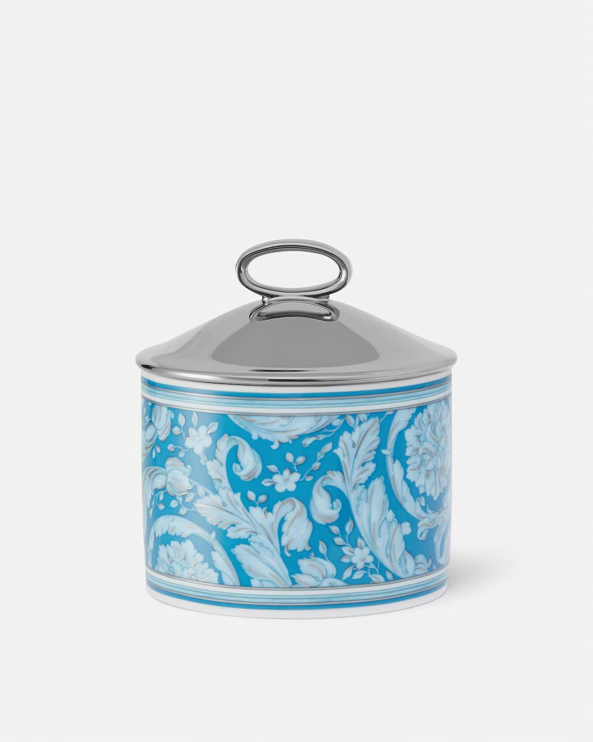 Barocco Teal Small Scented Candle - Image 4