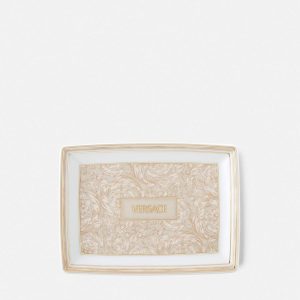 Barocco Beige Rectangular Tray