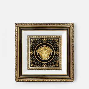 Virtus Gala Black Square Plate 22 cm