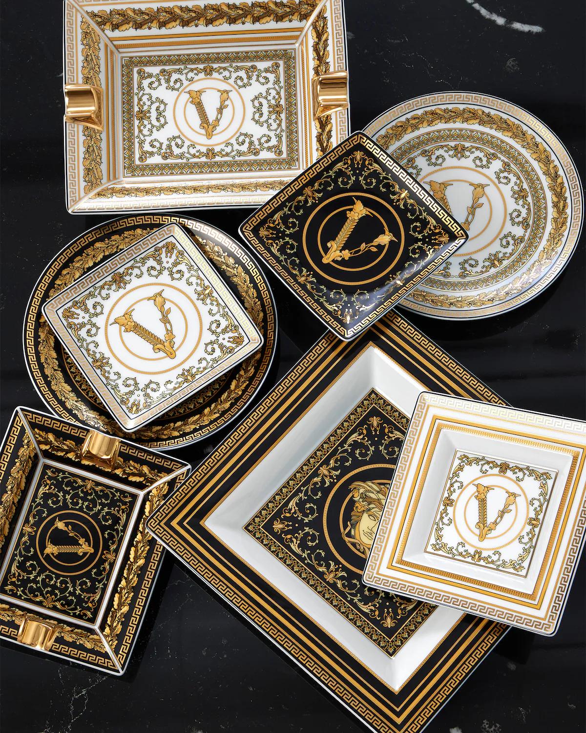 Virtus Gala Black Square Plate 22 cm - Image 2