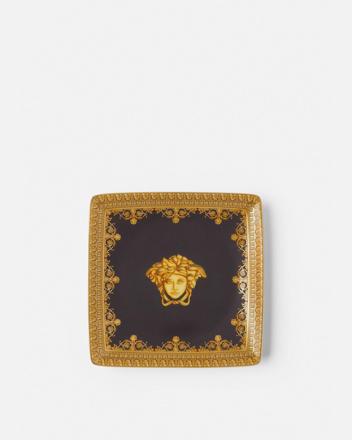 I ? Baroque Black Square Plate 12 cm
