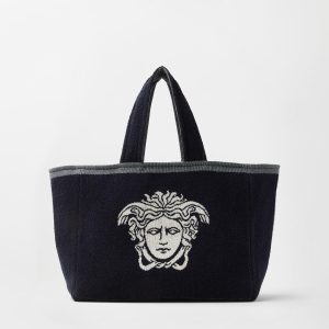 Cotton-Terry Jacquard Tote