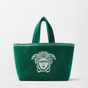 Cotton-Terry Jacquard Tote