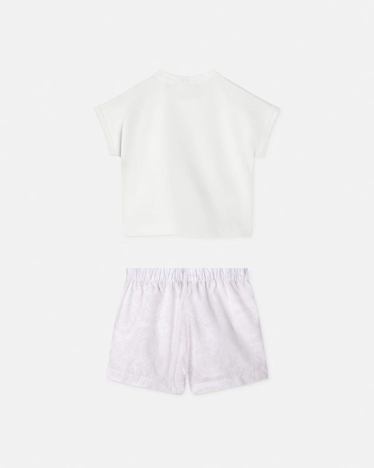 Baby Printed Cotton-Poplin & Piqu?? T-shirt Set - Image 2