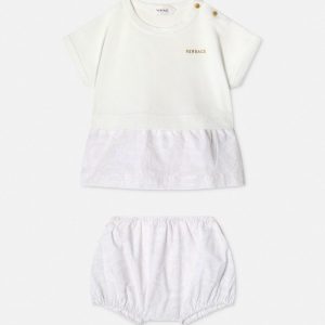 Baby Printed Cotton-Piqu?? & Poplin Dress Set