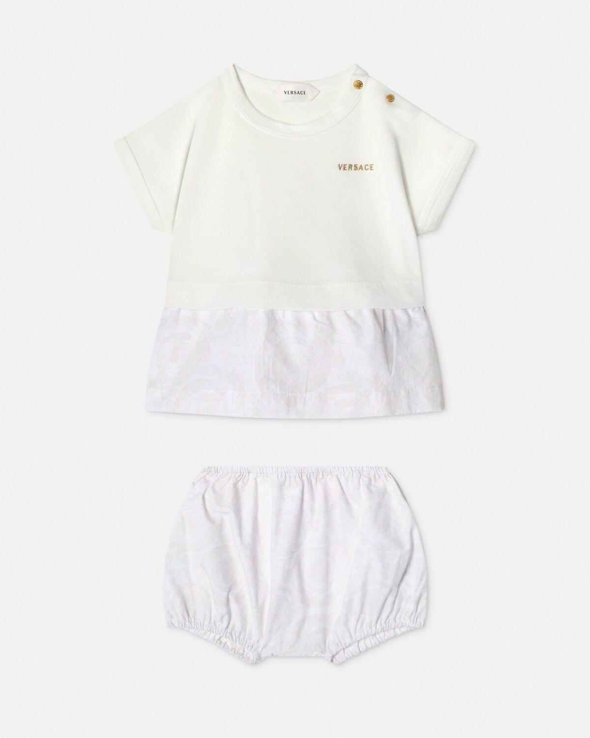 Baby Printed Cotton-Piqu?? & Poplin Dress Set
