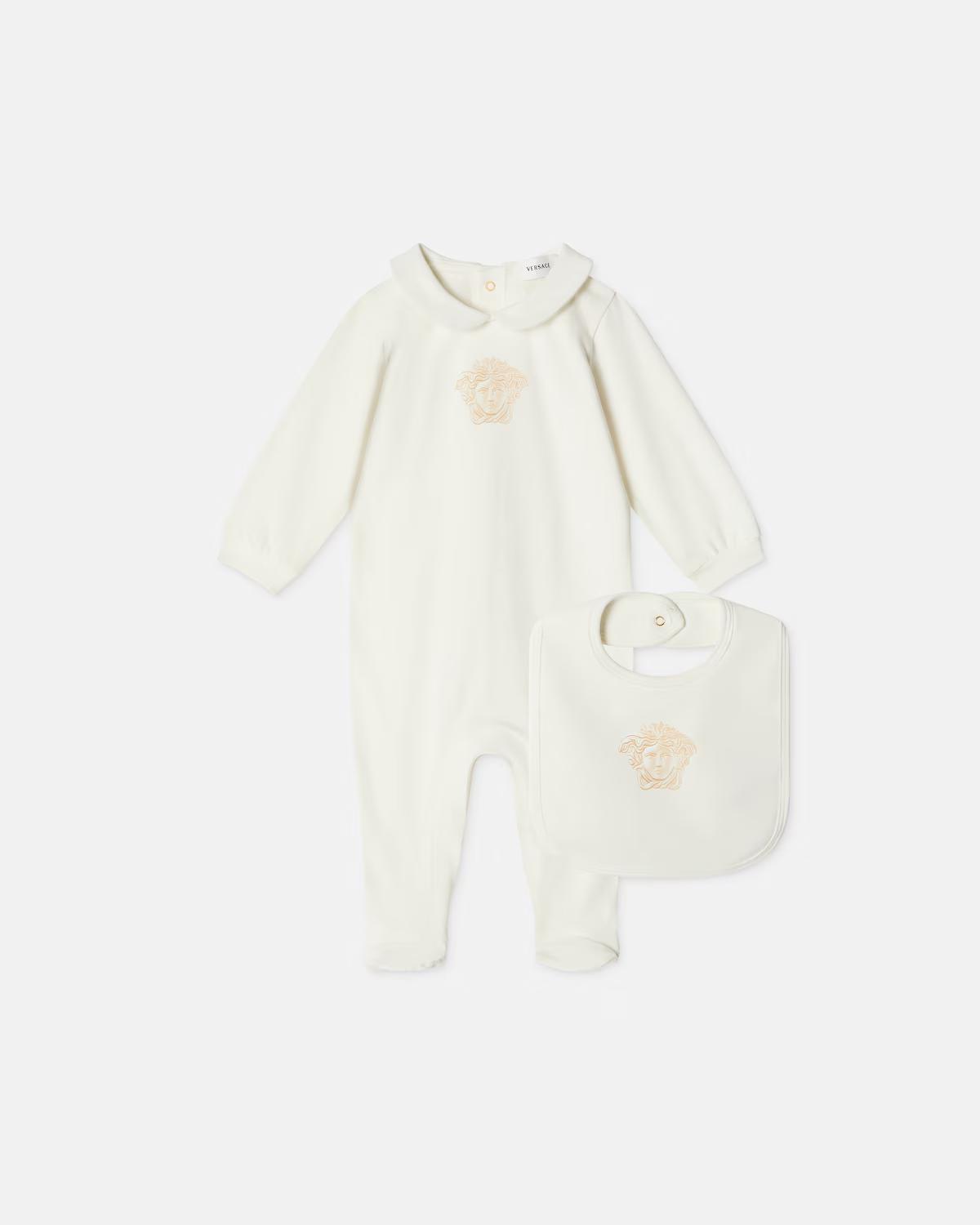 Baby Printed Stretch Cotton-Jersey Sleepsuit Set