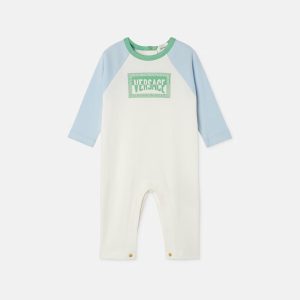Baby Printed Cotton-Jersey Sleepsuit