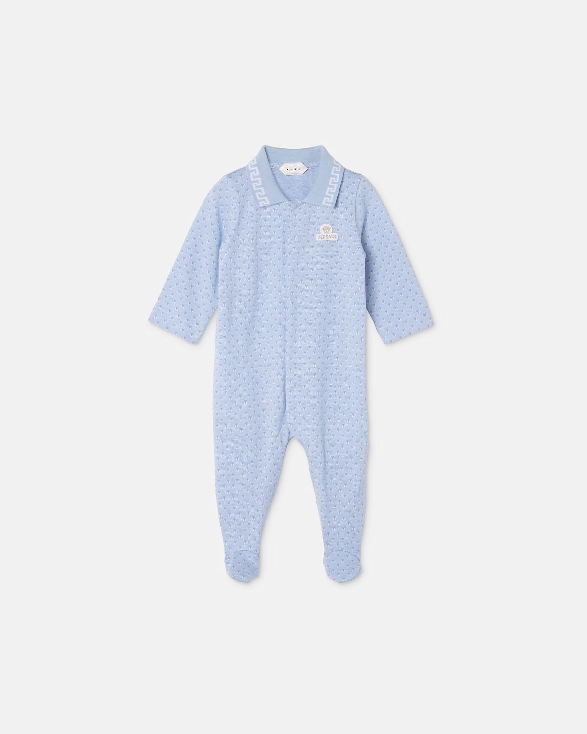Baby Jacquard Cotton-Piqu?? Sleepsuit