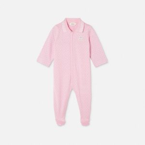 Baby Jacquard Cotton-Piqu?? Sleepsuit