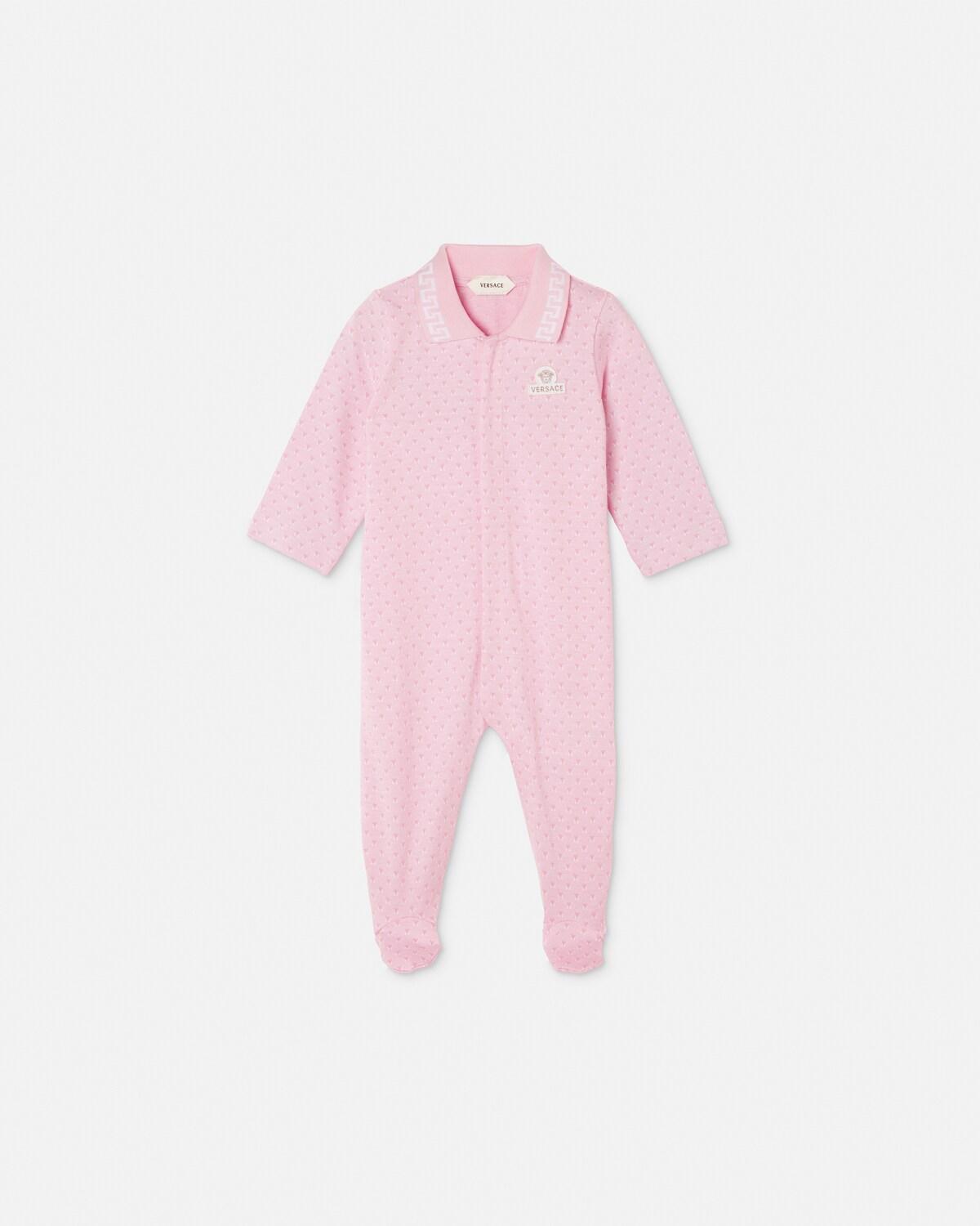 Baby Jacquard Cotton-Piqu?? Sleepsuit