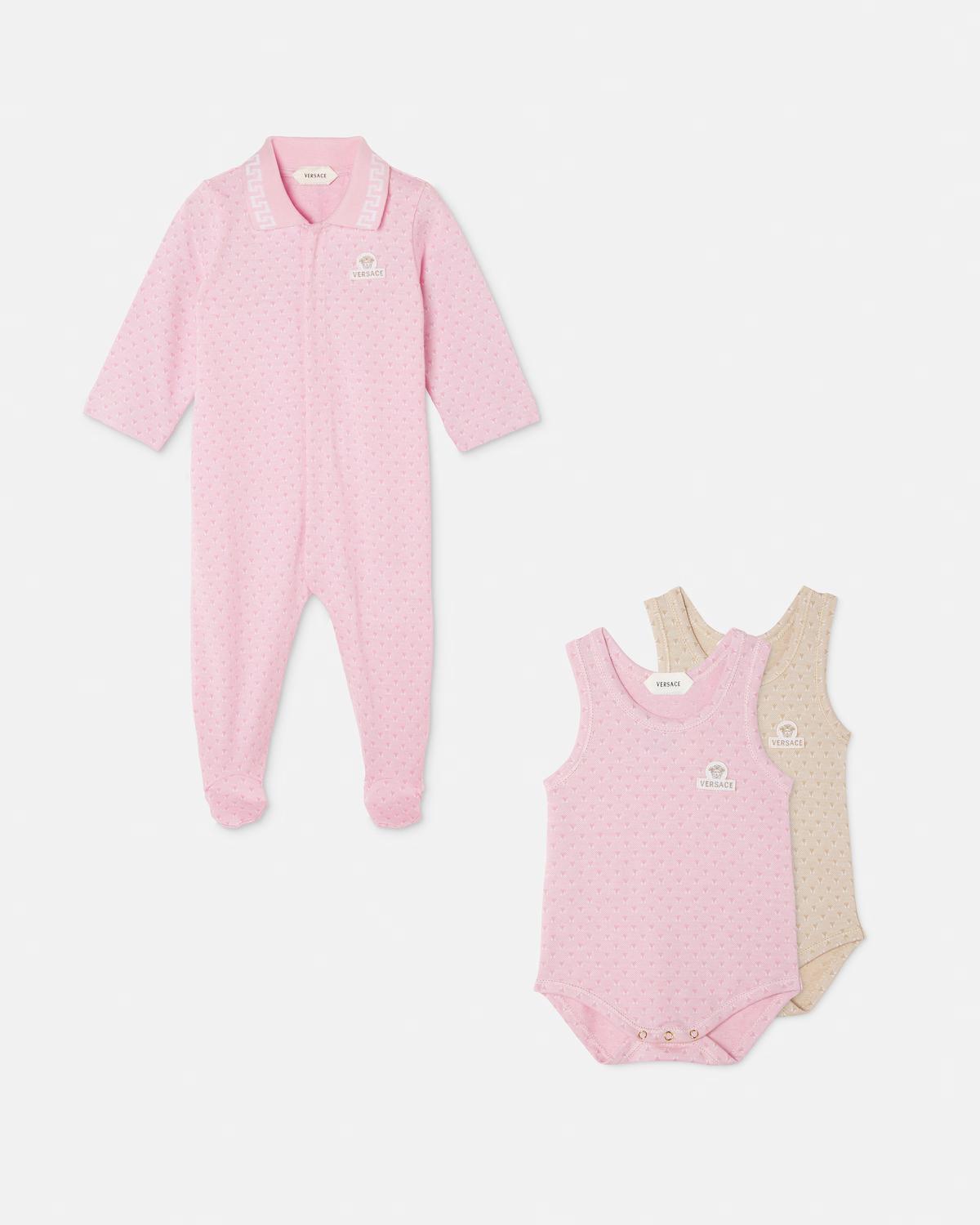 Baby Jacquard Cotton-Piqu?? Sleepsuit - Image 2