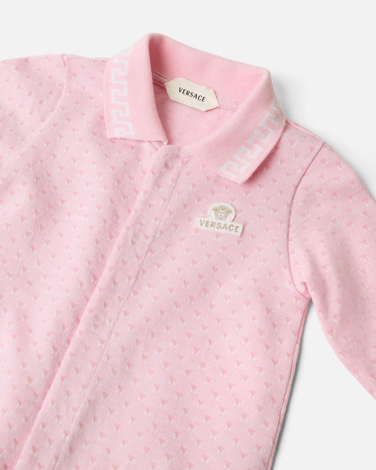 Baby Jacquard Cotton-Piqu?? Sleepsuit - Image 4