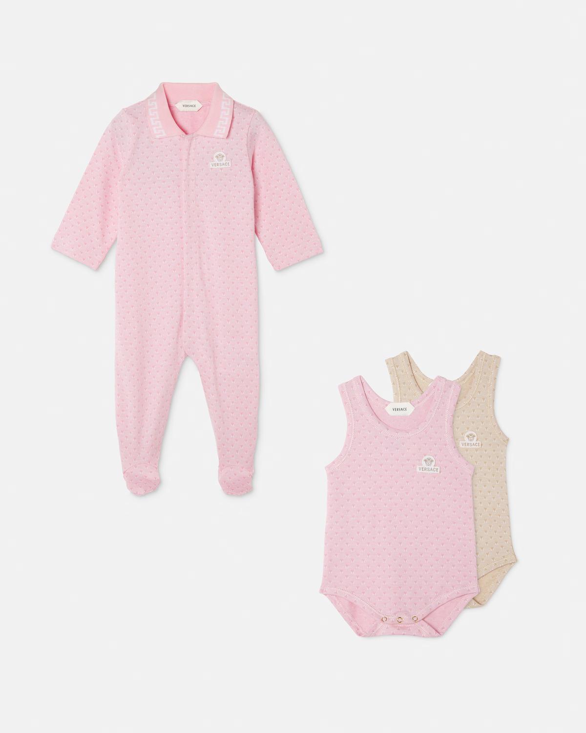 Baby Jacquard Cotton-Piqu?? Bodysuit 2-Pack - Image 2
