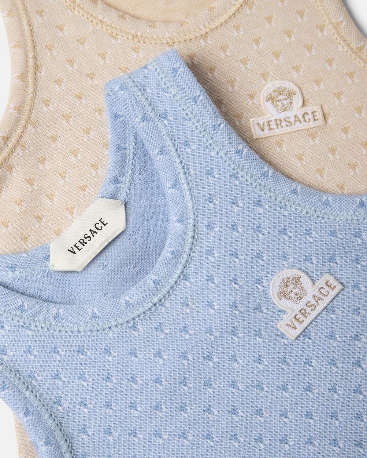 Baby Jacquard Cotton-Piqu?? Bodysuit 2-Pack - Image 4