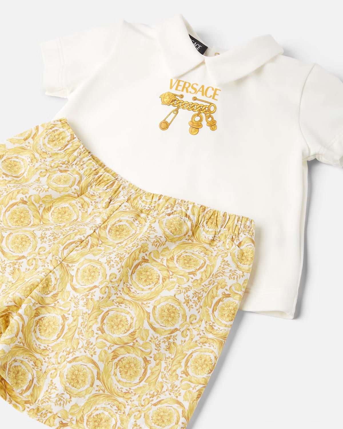 Baby Printed Cotton T-Shirt Dress - Image 4