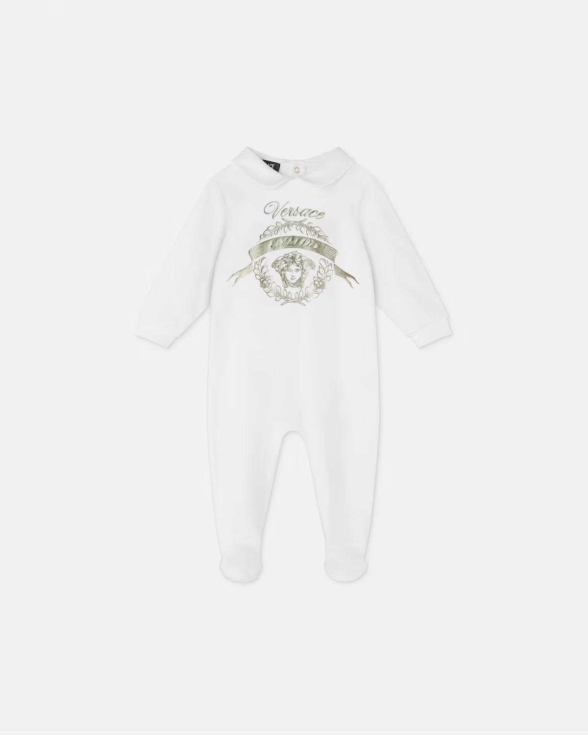 Baby Printed Cotton-Jersey Sleepsuit