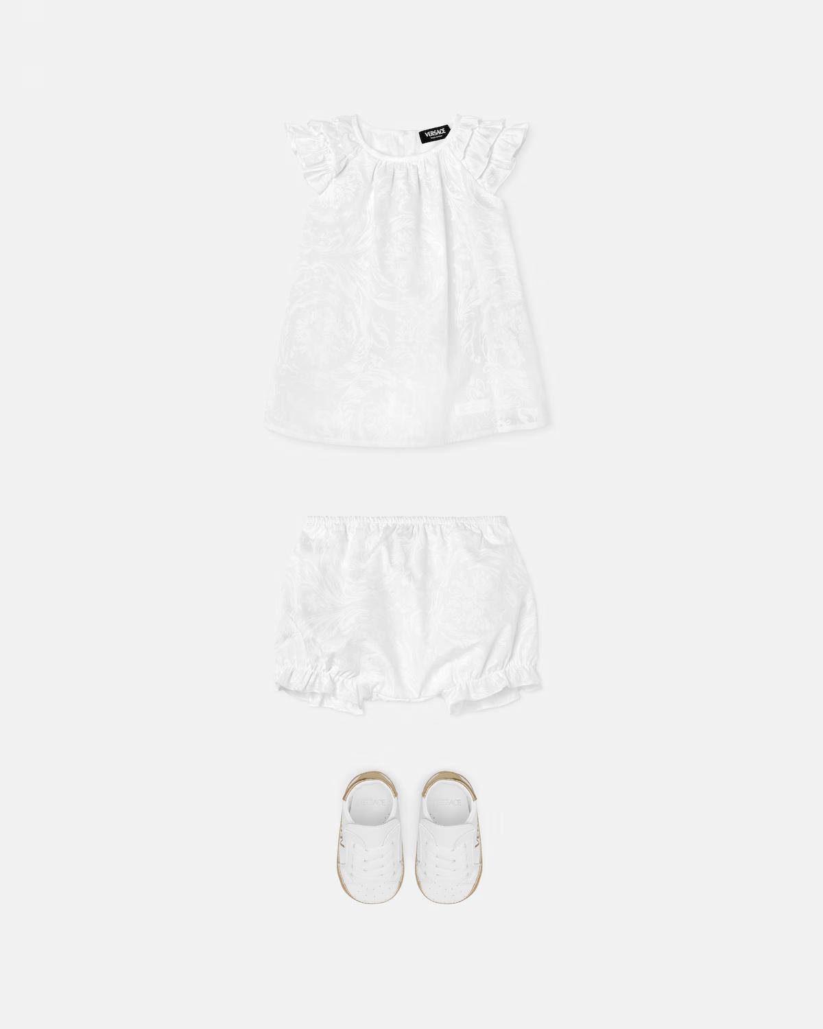 Baby Jacquard Cotton-Poplin Dress Set - Image 2