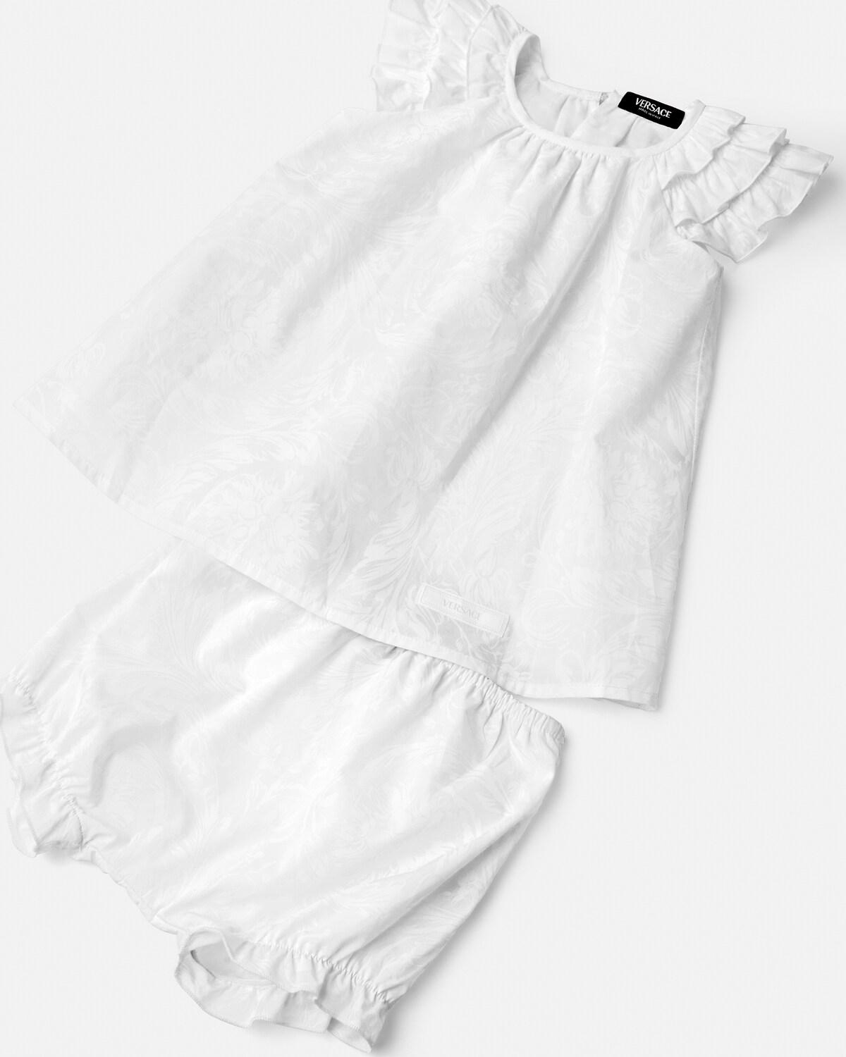 Baby Jacquard Cotton-Poplin Dress Set - Image 4