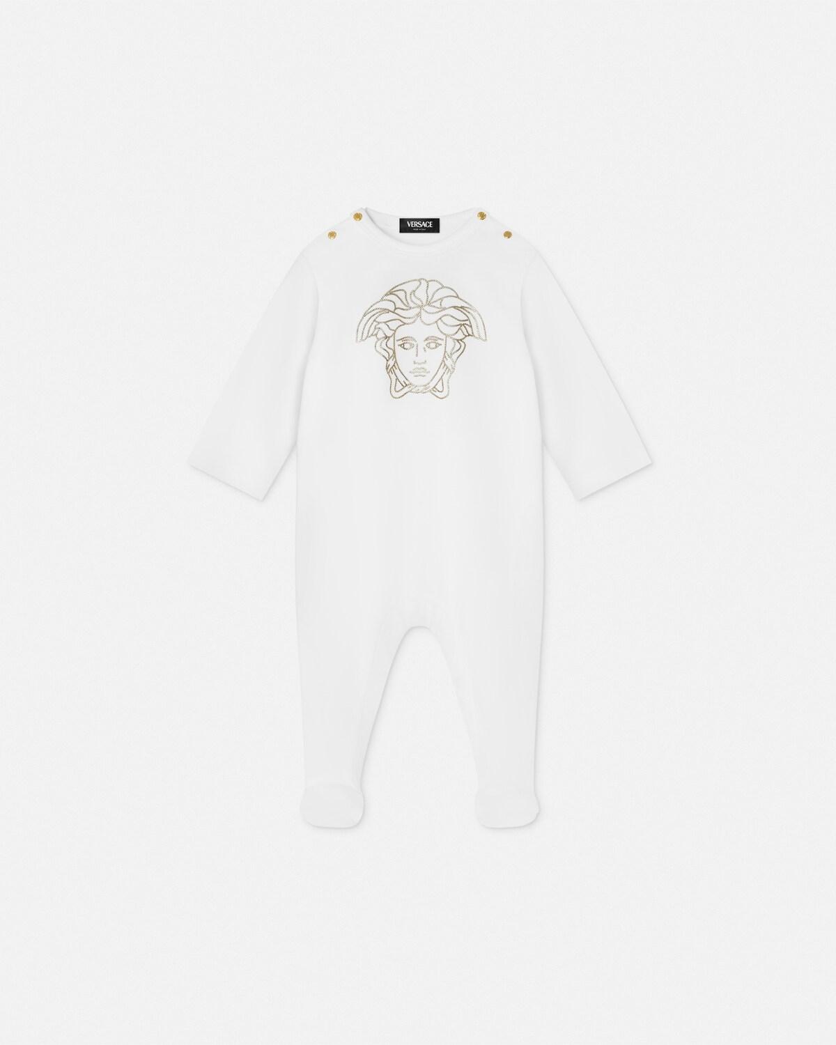 Baby Embellished Cotton-Jersey Sleepsuit