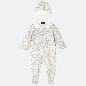 Baby Printed Cotton-Jersey Sleepsuit