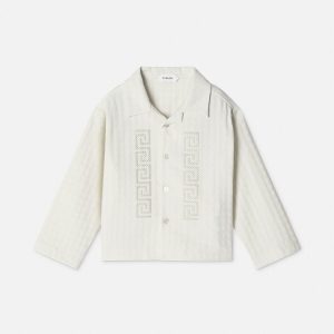 Baby Micro-Check Jacquard Cotton Shirt