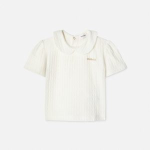 Baby Embroidered Jacquard Cotton-Jersey Polo Set