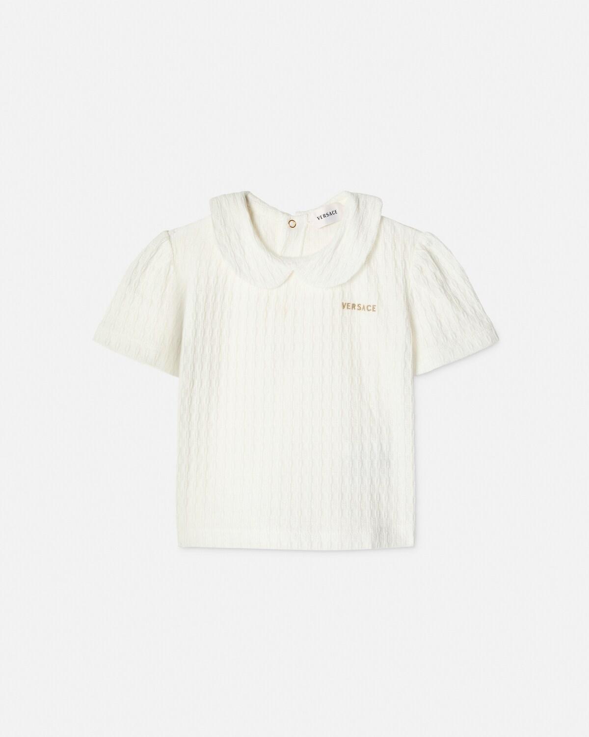 Baby Embroidered Jacquard Cotton-Jersey Polo Set