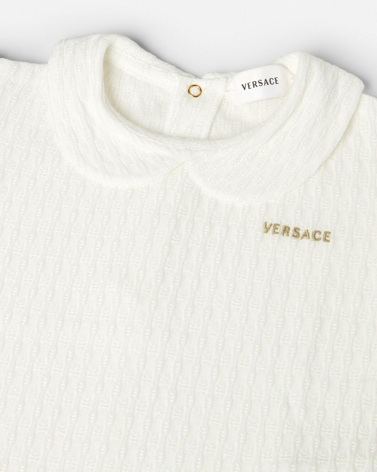 Baby Embroidered Jacquard Cotton-Jersey Polo Set - Image 4