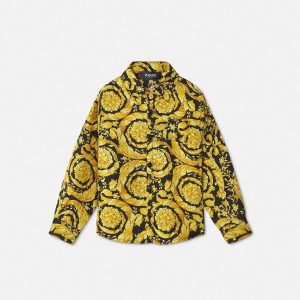 Kids Printed Silk Twill Shirt