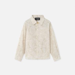 Kids Printed Cotton-Poplin Shirt
