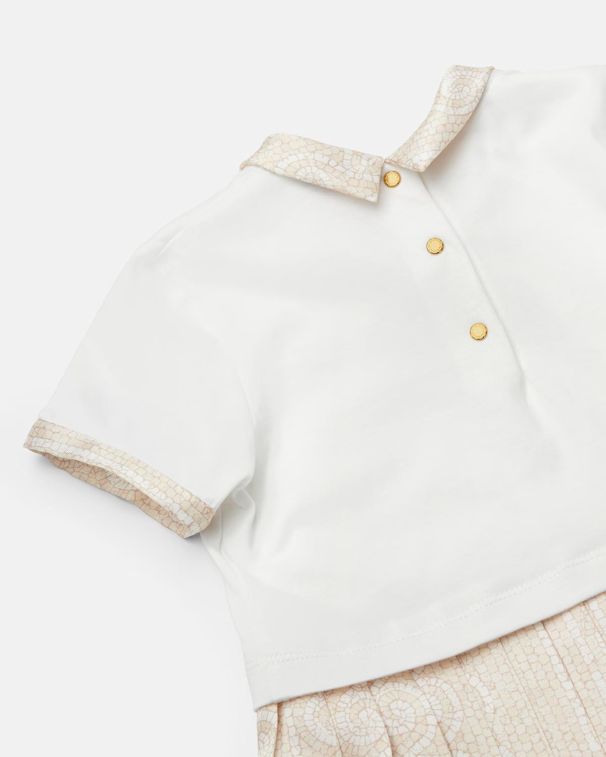 Baby Printed Cotton-Jersey & Twill Dress - Image 3