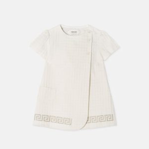 Baby Micro-Check Jacquard Cotton Dress