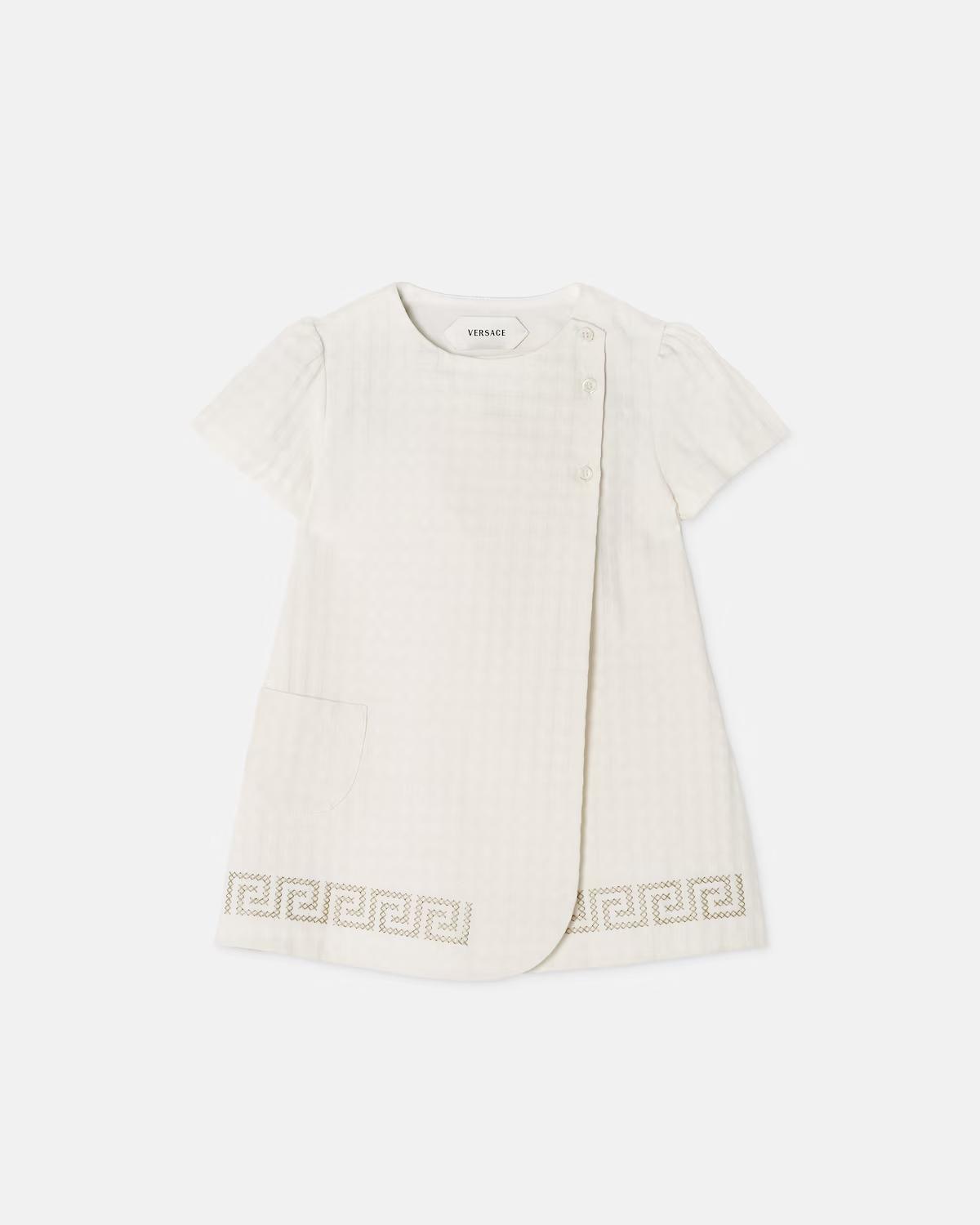 Baby Micro-Check Jacquard Cotton Dress