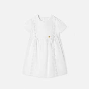Baby Jacquard Cotton-Poplin Dress