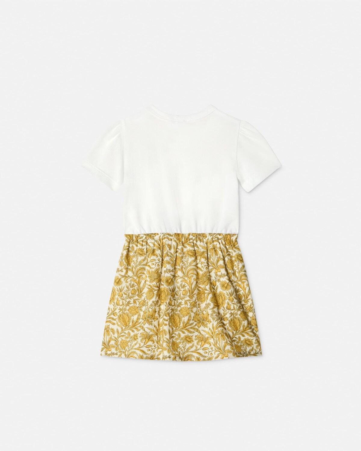 Baby Embroidered-Logo Cotton-Piqu?? & Poplin Dress - Image 3