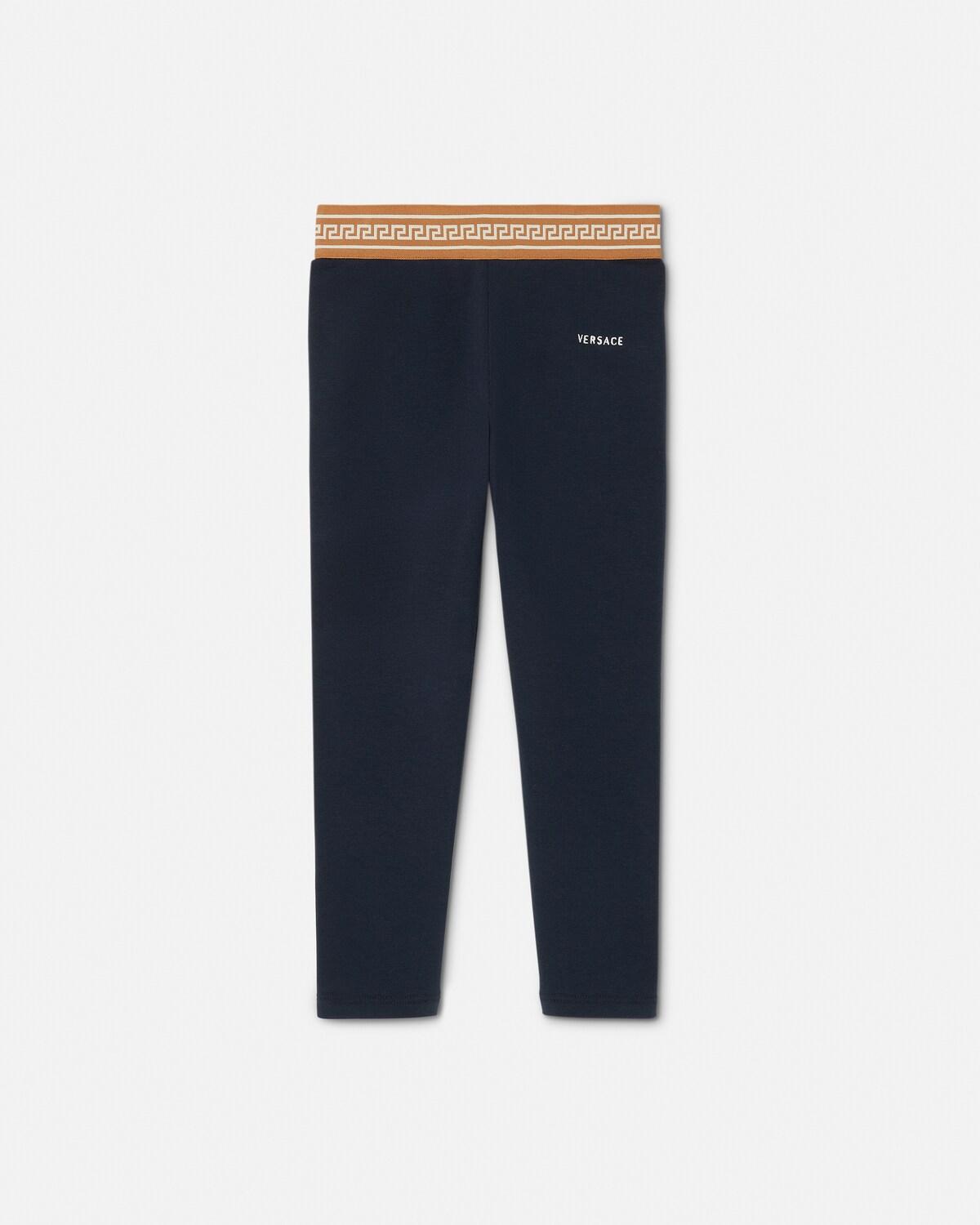 Baby Jacquard Stretch Cotton-Jersey Leggings