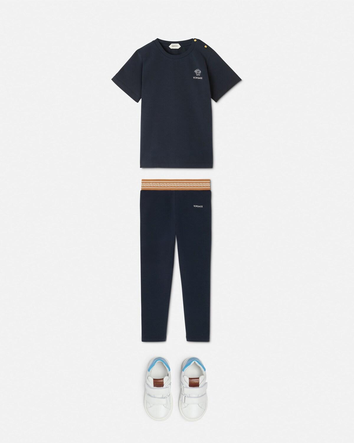 Baby Jacquard Stretch Cotton-Jersey Leggings - Image 2