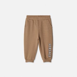 Baby Embroidered-Logo Cotton-Jersey Sweatpants