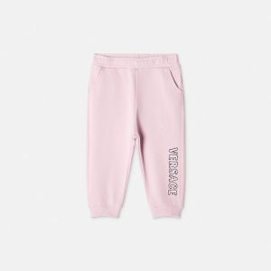 Baby Embroidered-Logo Cotton-Jersey Sweatpants