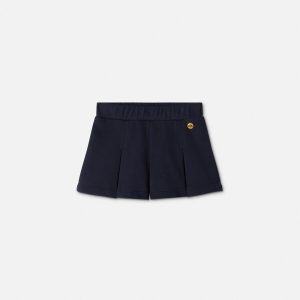 Baby Cotton-Jersey Pleated Skorts