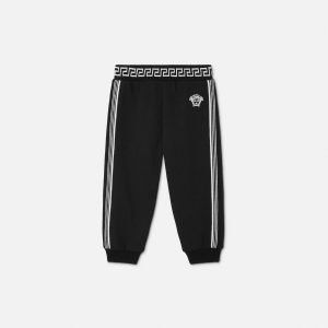 Kids Embroidered Cotton-Jersey Sweatpants