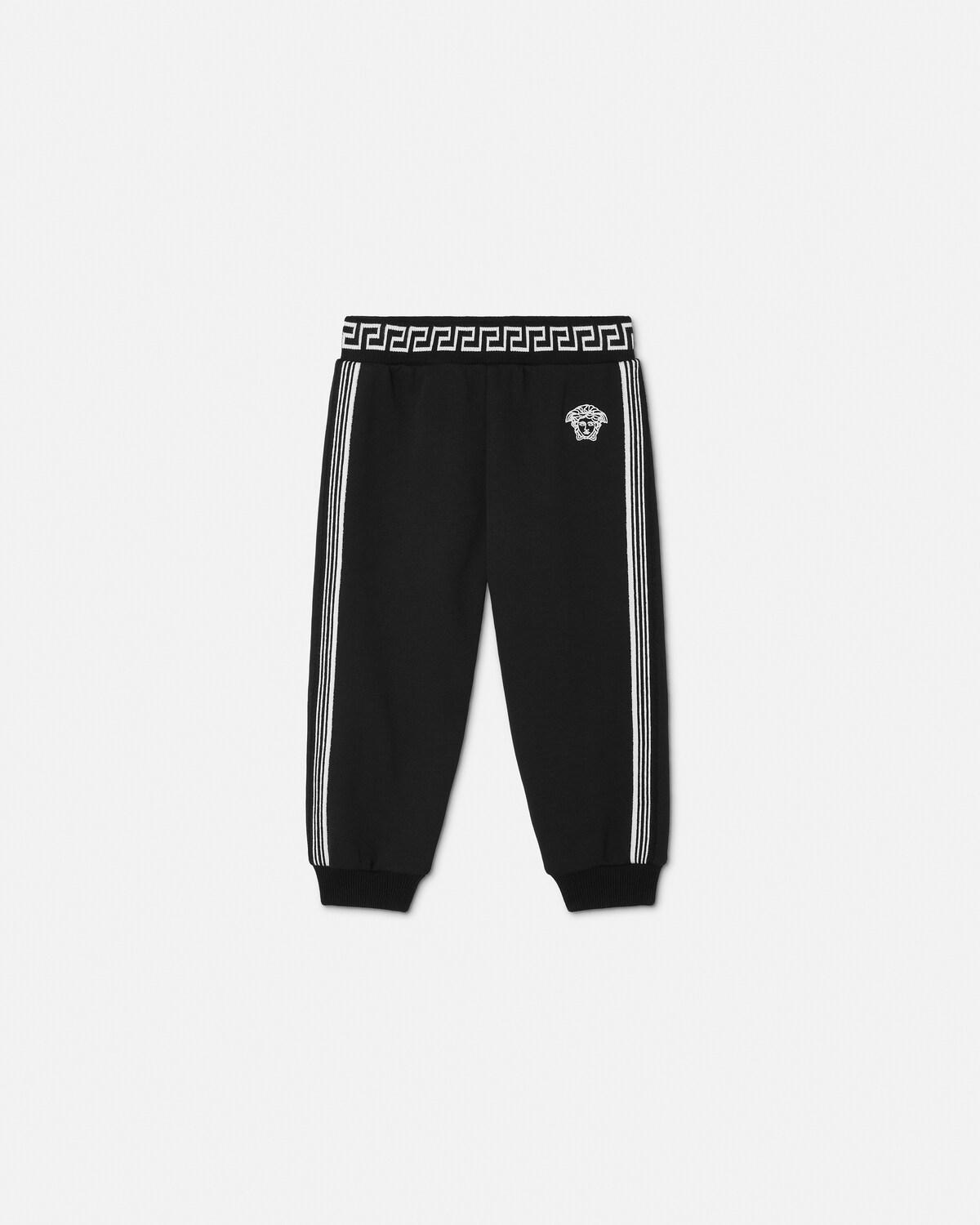 Kids Embroidered Cotton-Jersey Sweatpants