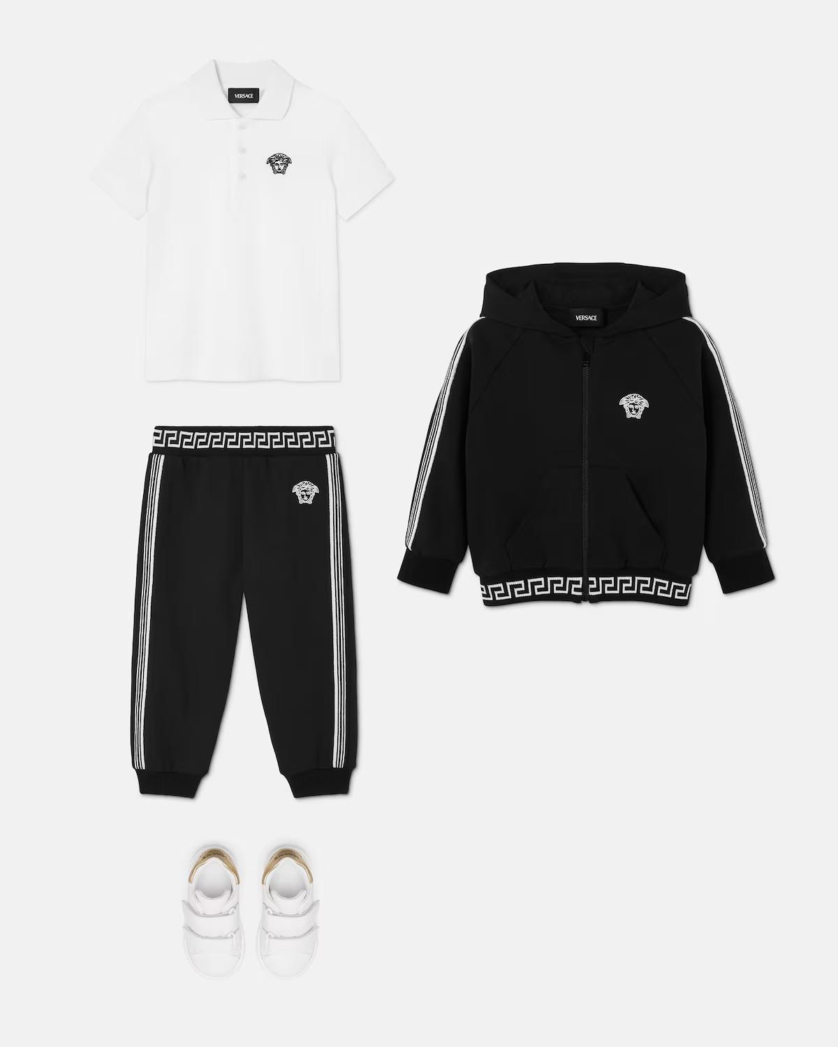Kids Embroidered Cotton-Jersey Sweatpants - Image 2