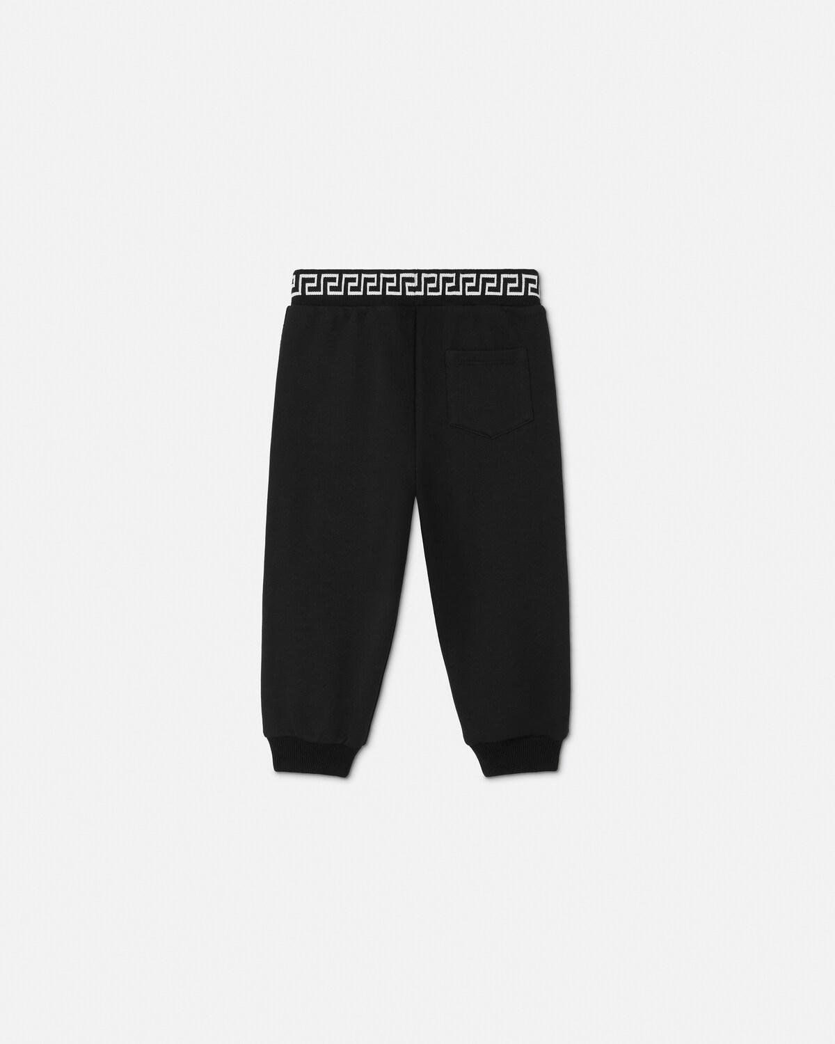 Kids Embroidered Cotton-Jersey Sweatpants - Image 3