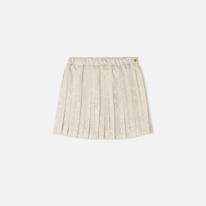 Kids Printed Twill Pleated Skirt